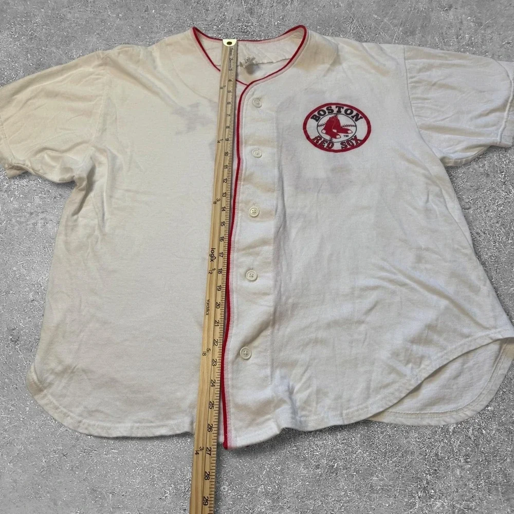 Boston Red Sox 2002 David Ortiz White Cotton Baseball Jersey Mens L/XL MBNA